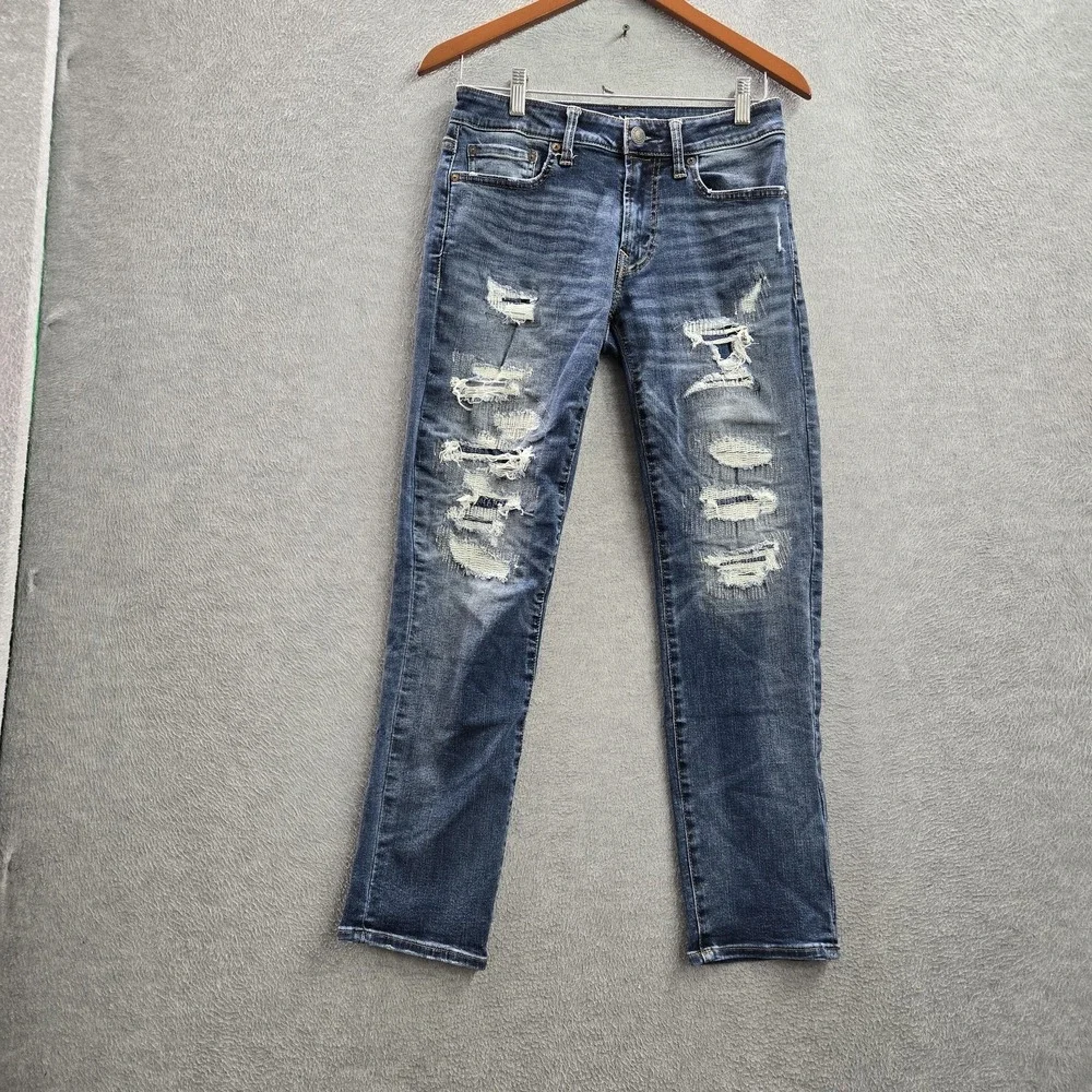 American Eagle‎ Men Jeans 28X30 Blue Denim NEXT LEVEL AIRFLEX Skinny 28